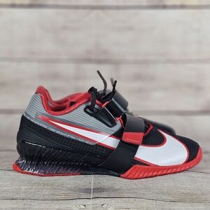 Nike Romaleos 4 Gym Weightlifting Shoes Mens Black Red Bred CD3463-003 Size 7.5